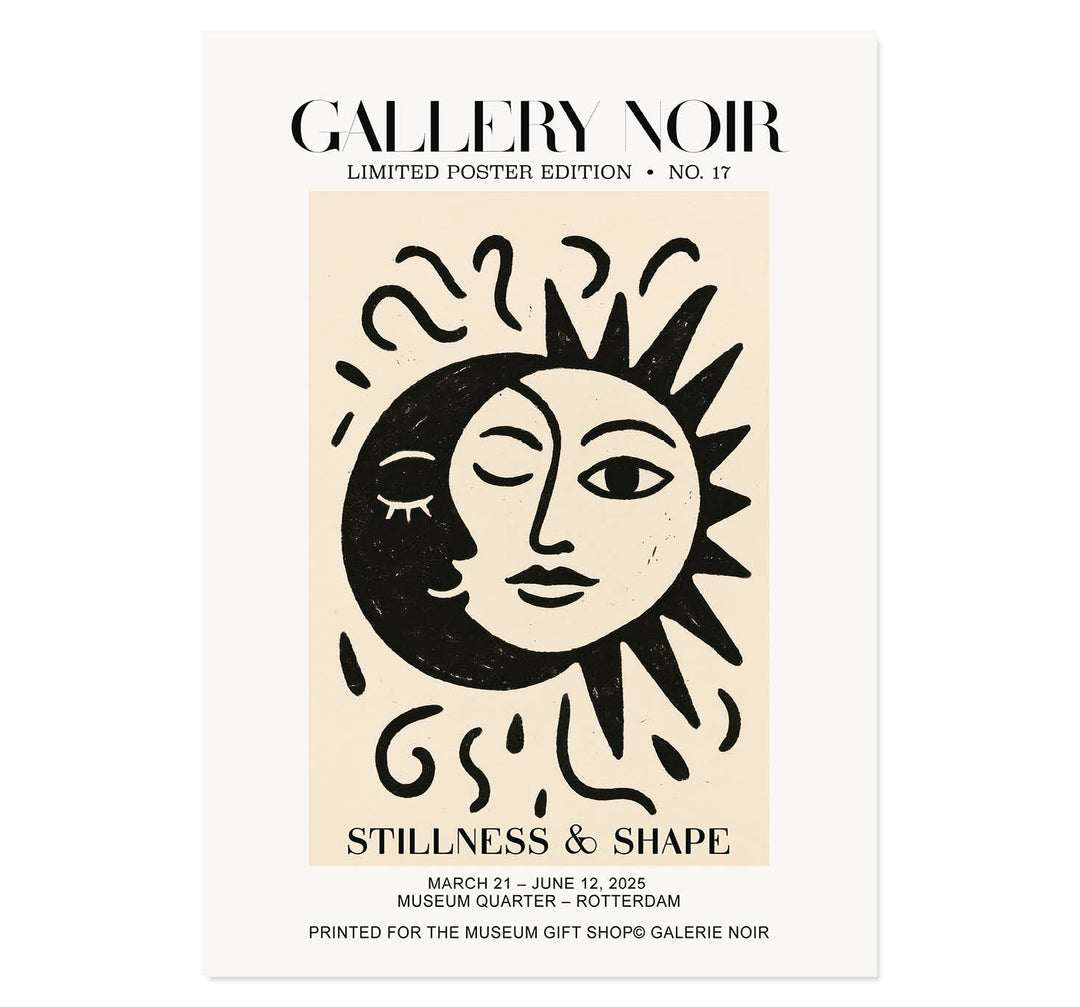 Sun & Moon Embrace Art Print