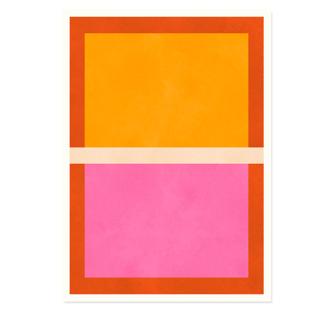 Color Block Harmony Art Print