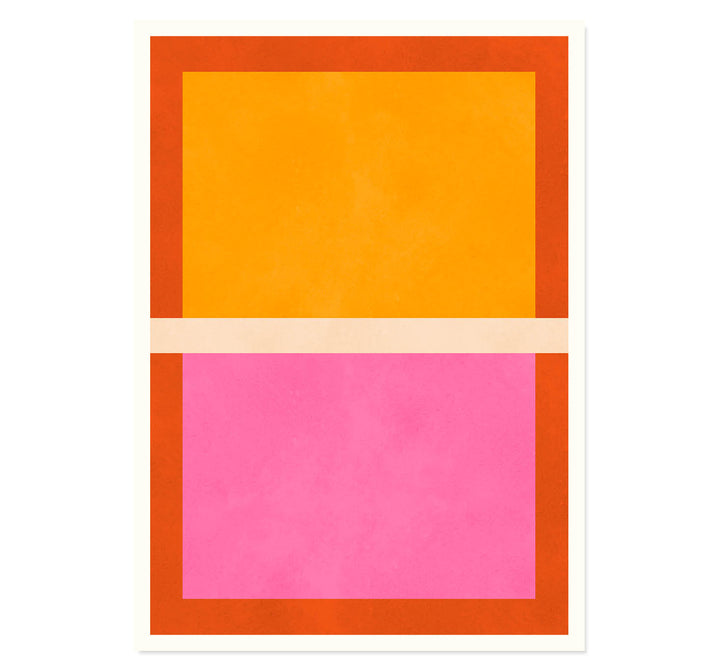 Color Block Harmony Art Print