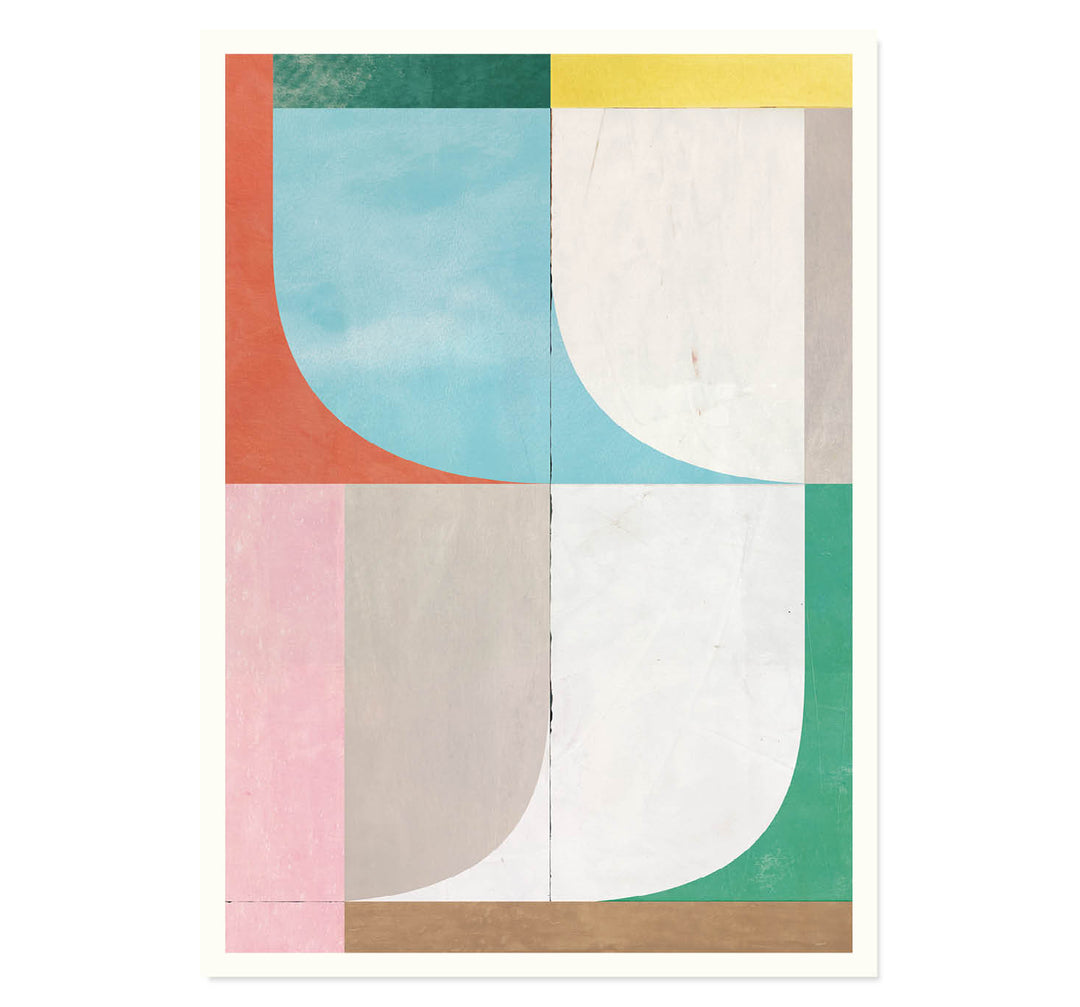 Midtone Geometry Wall Art Print
