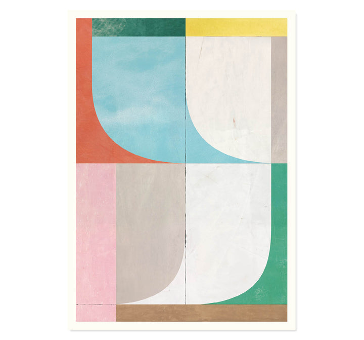 Midtone Geometry Wall Art Print