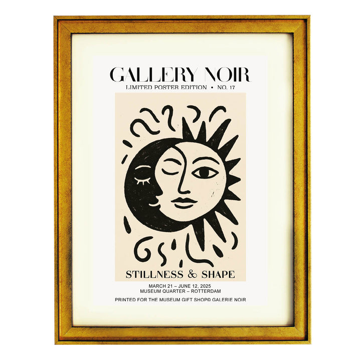 Sun & Moon Embrace Art Print