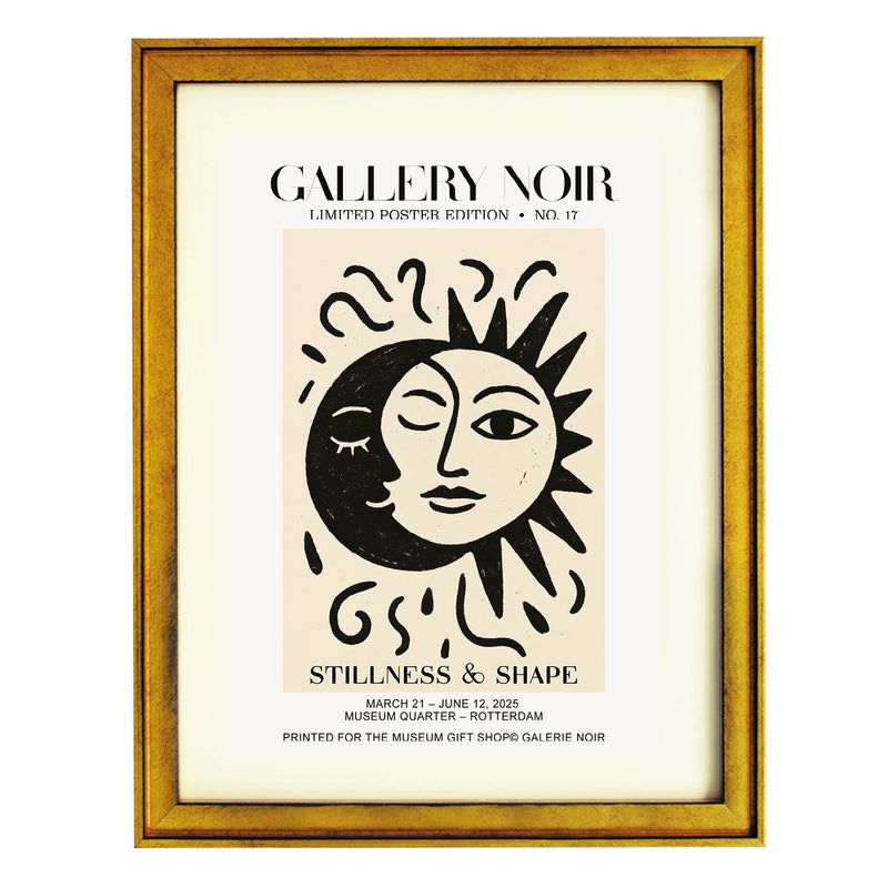 Sun & Moon Embrace Art Print