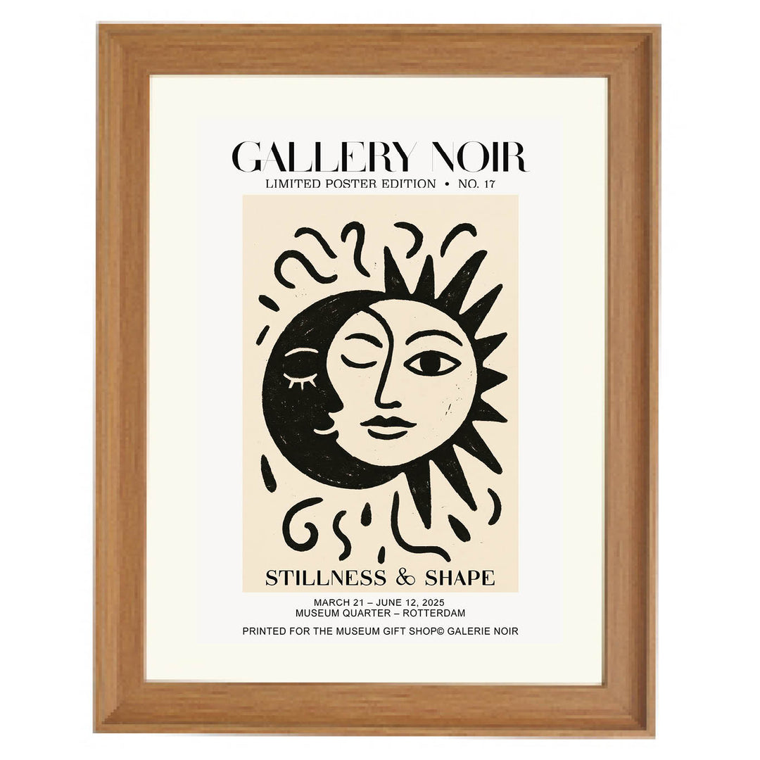 Sun & Moon Embrace Art Print