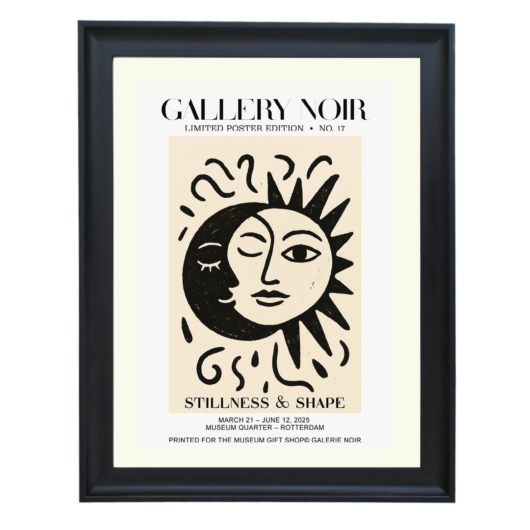 Sun & Moon Embrace Art Print
