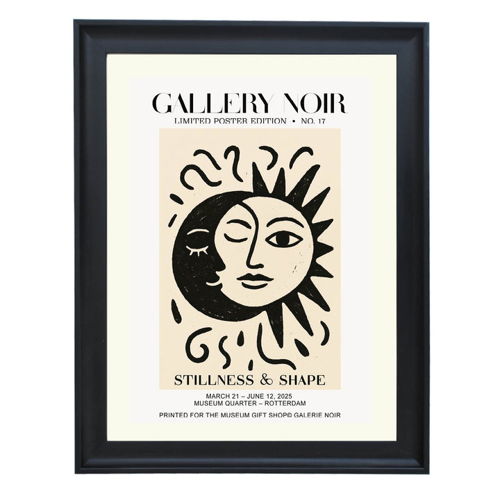 Sun & Moon Embrace Art Print