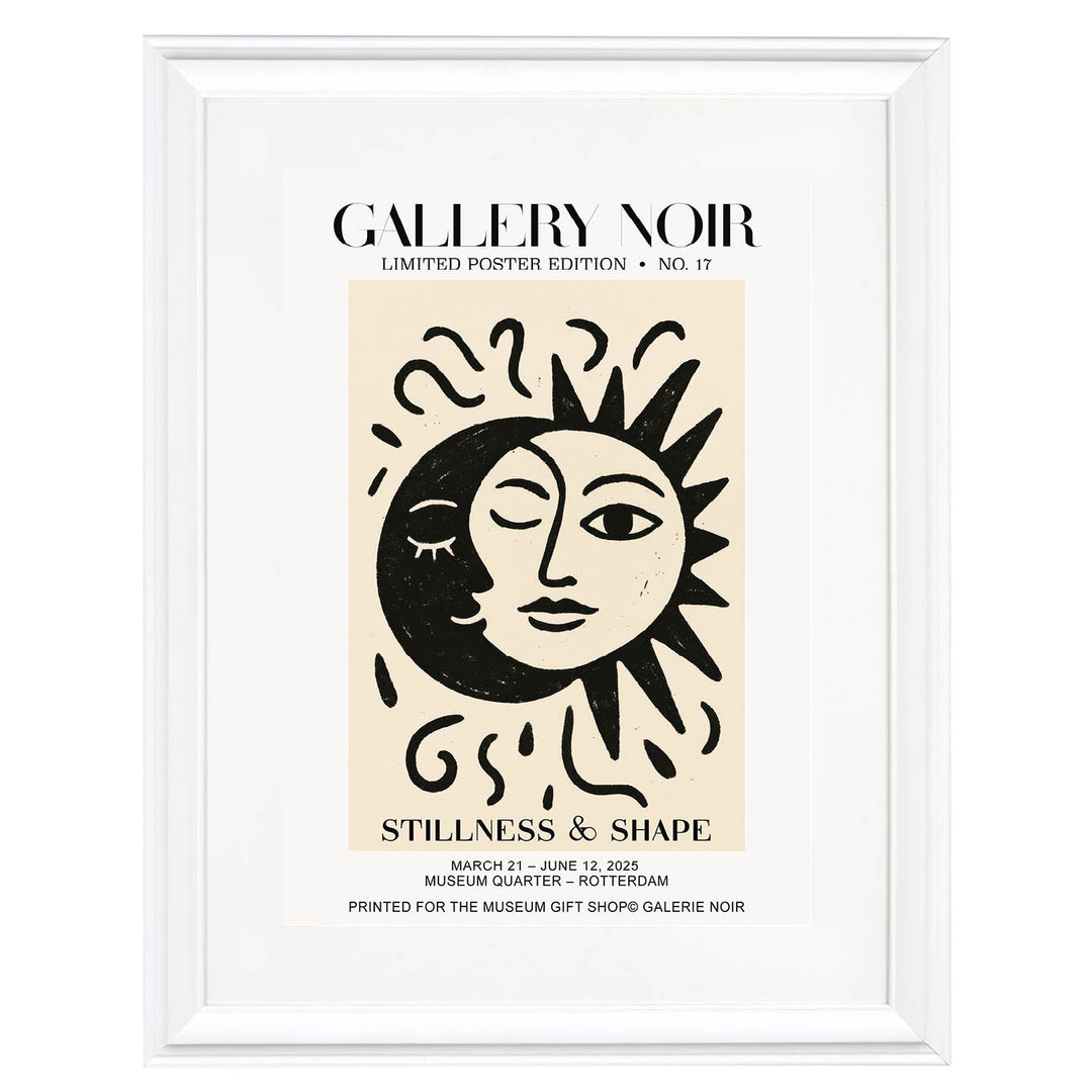 Sun & Moon Embrace Art Print