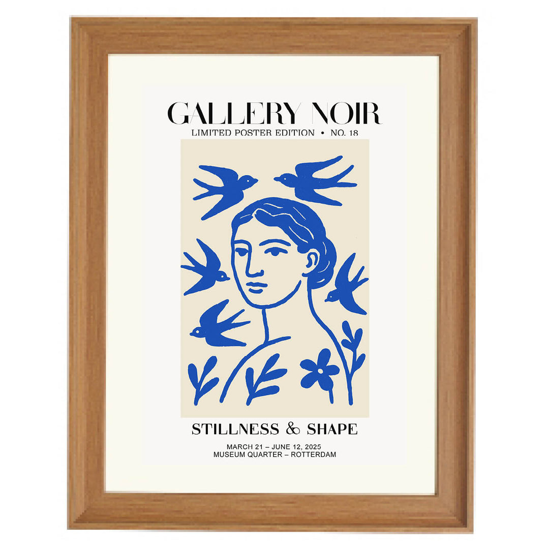 Stillness & Shape: Birds & Botanical Art Print