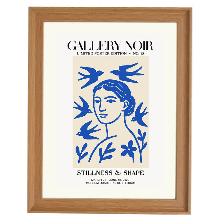 Stillness & Shape: Birds & Botanical Art Print