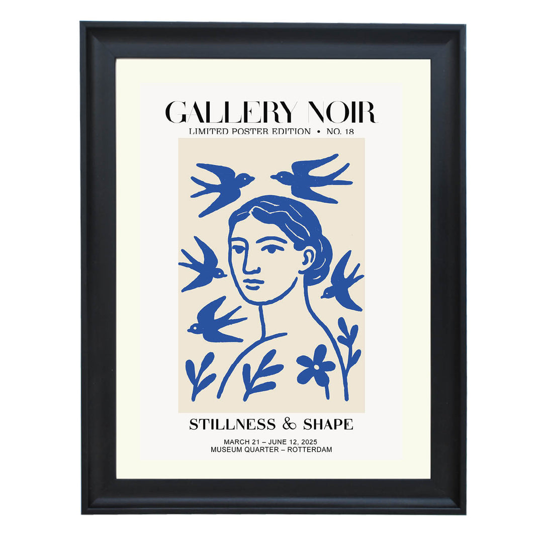 Stillness & Shape: Birds & Botanical Art Print