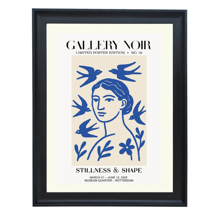 Stillness & Shape: Birds & Botanical Art Print