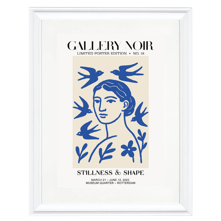 Stillness & Shape: Birds & Botanical Art Print