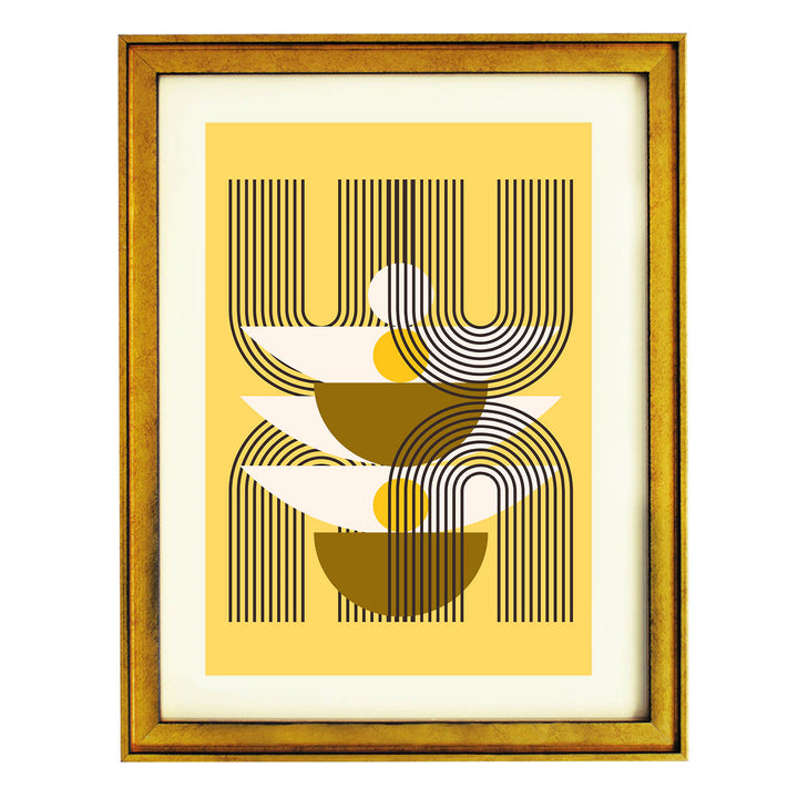 Golden Frequency Art Print