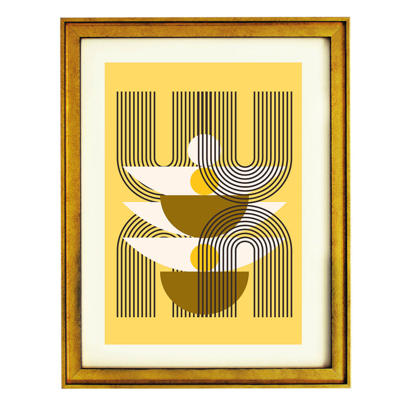 Golden Frequency Art Print