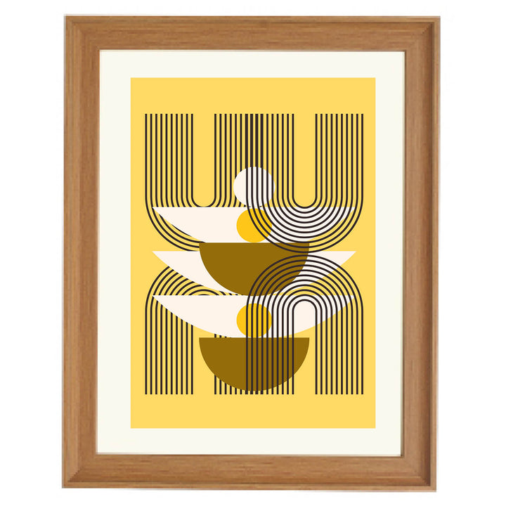 Golden Frequency Art Print