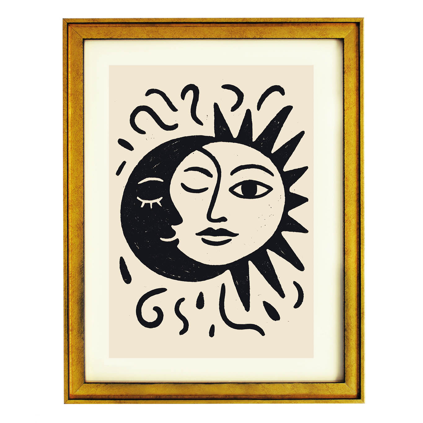 Sun and Moon Unity Art Print – Ikka Dukka Studio Private Limited.