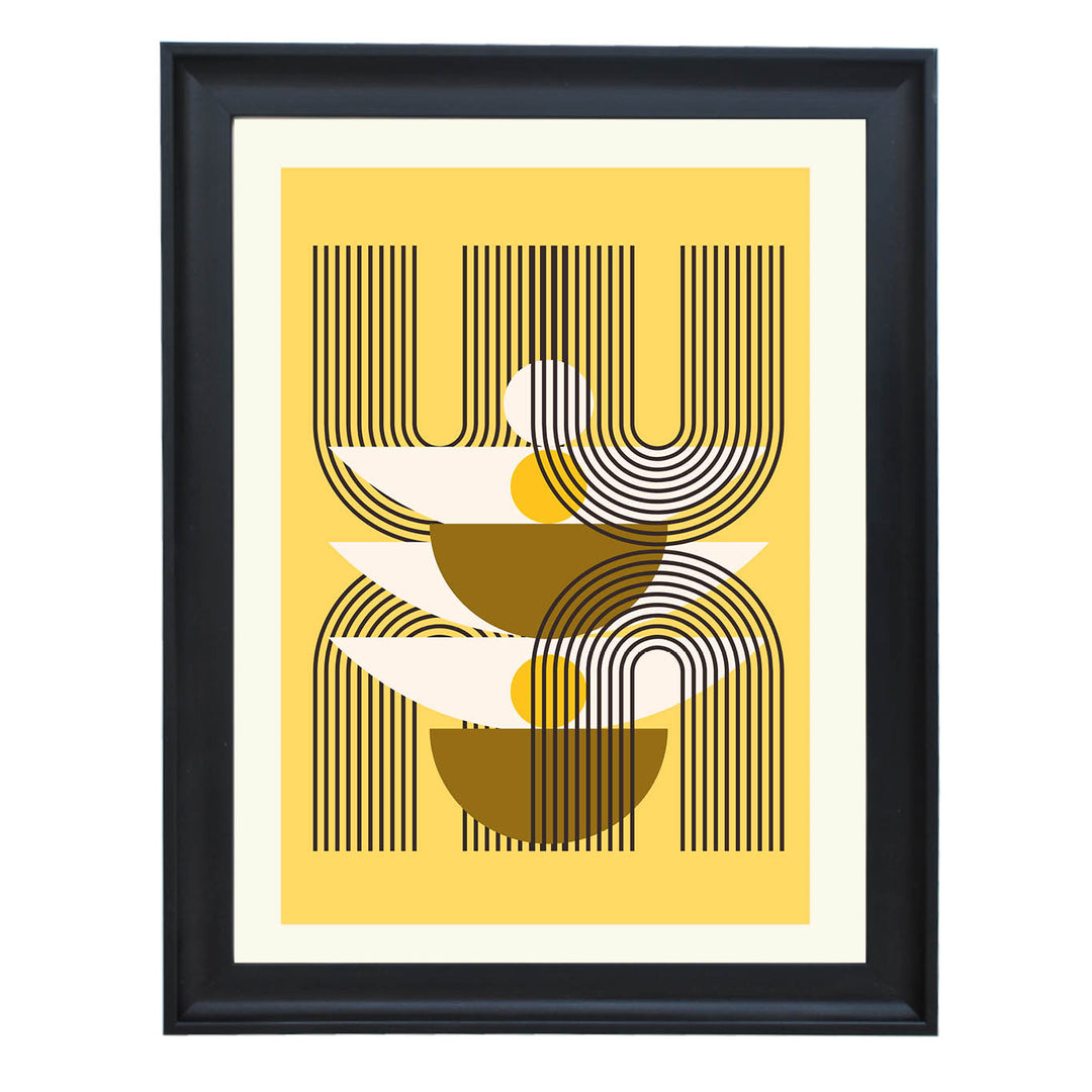 Golden Frequency Art Print