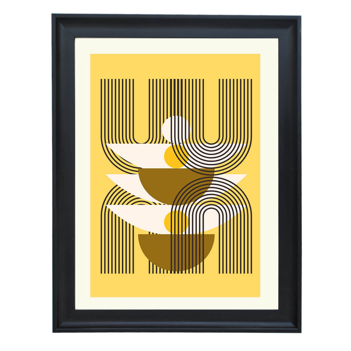 Golden Frequency Art Print