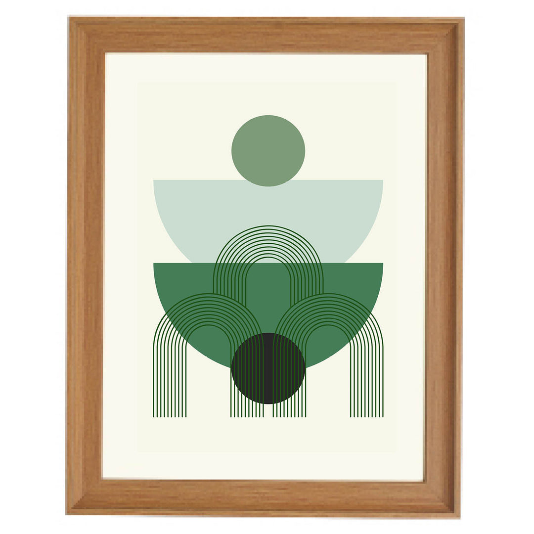 Forest Geometry Art Print