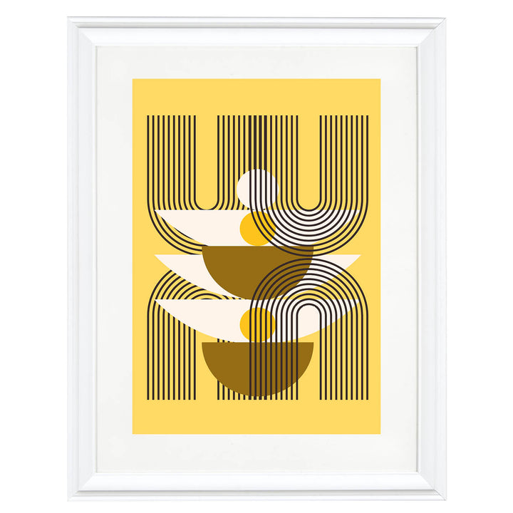 Golden Frequency Art Print