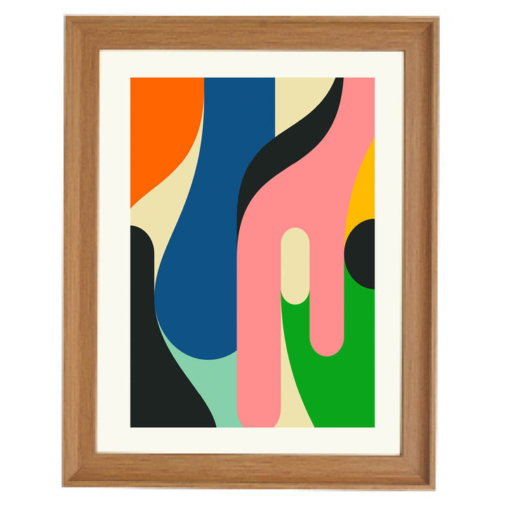 Retro Flow Abstract Art Print