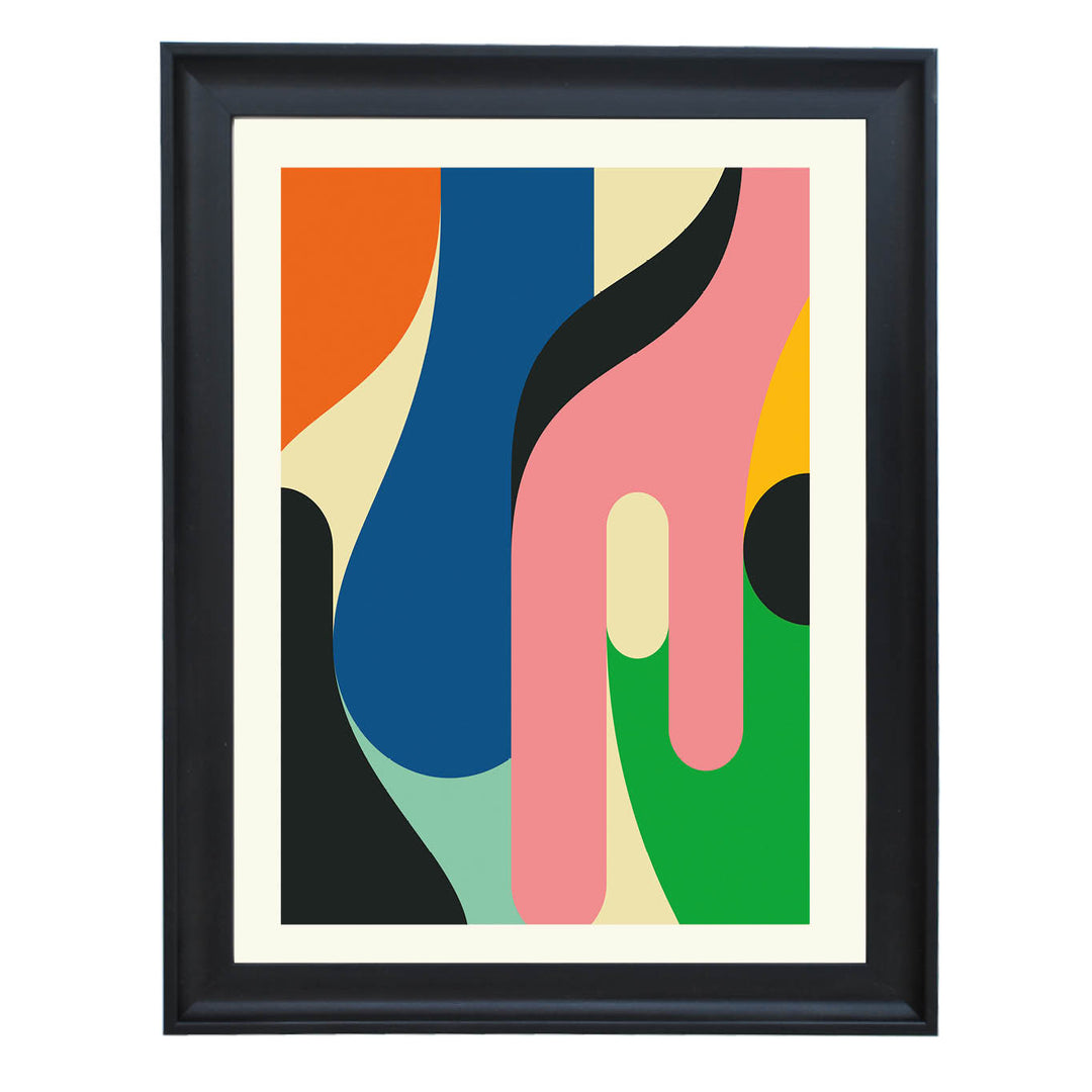 Retro Flow Abstract Art Print