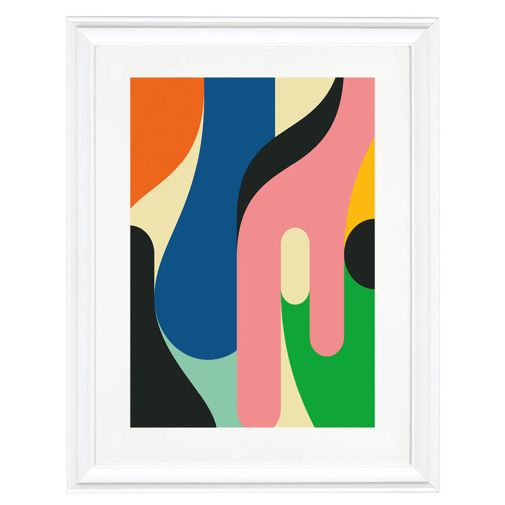 Retro Flow Abstract Art Print