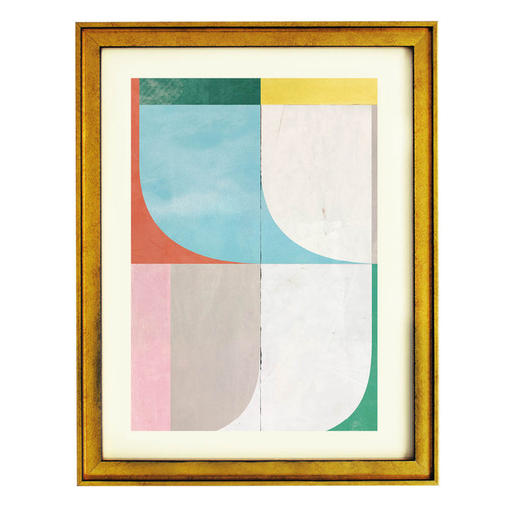 Midtone Geometry Wall Art Print