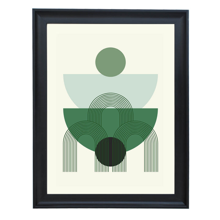 Forest Geometry Art Print