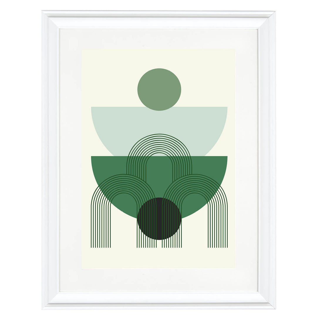 Forest Geometry Art Print
