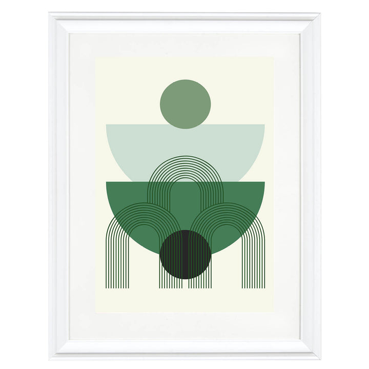 Forest Geometry Art Print