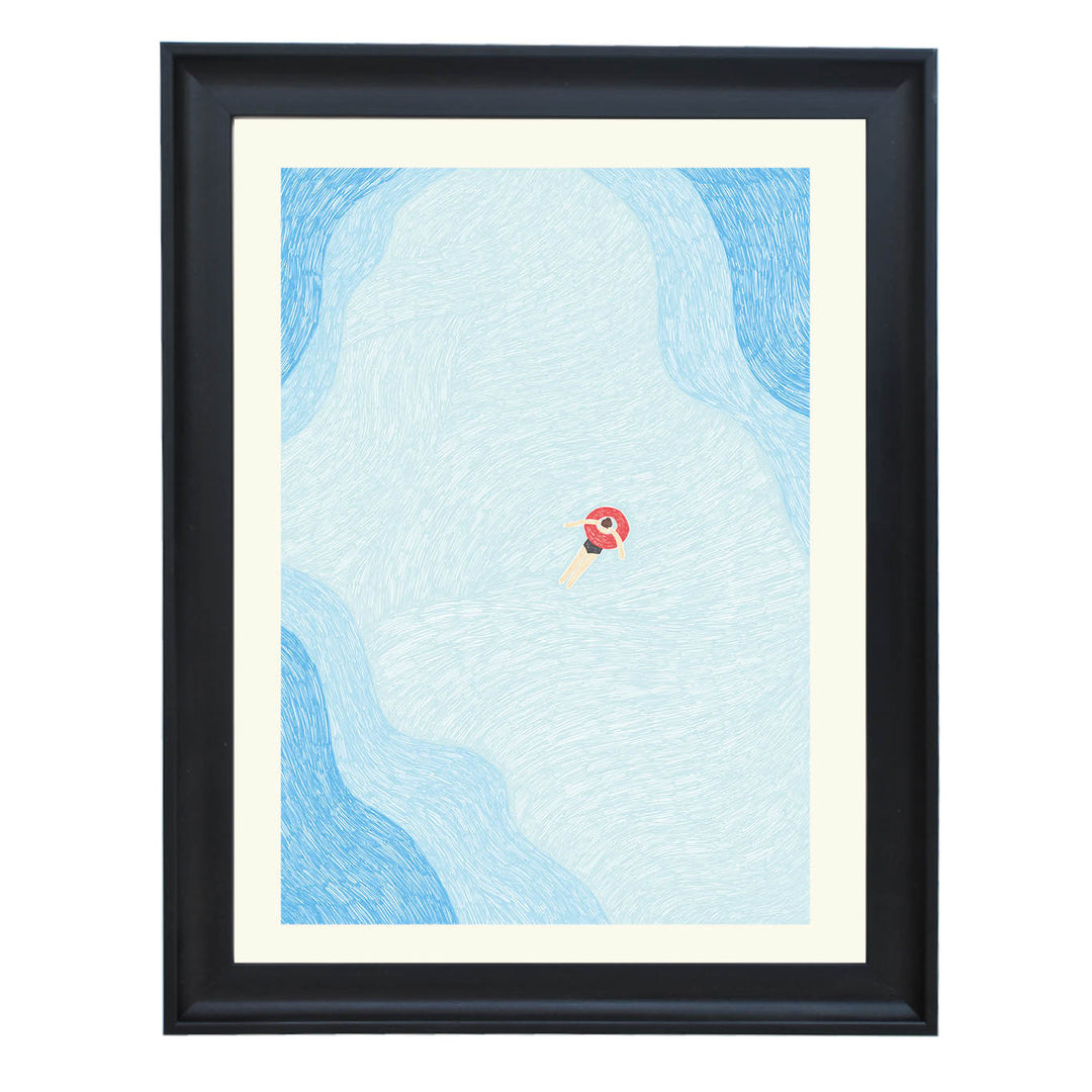 Serene Pool Drift Art Print