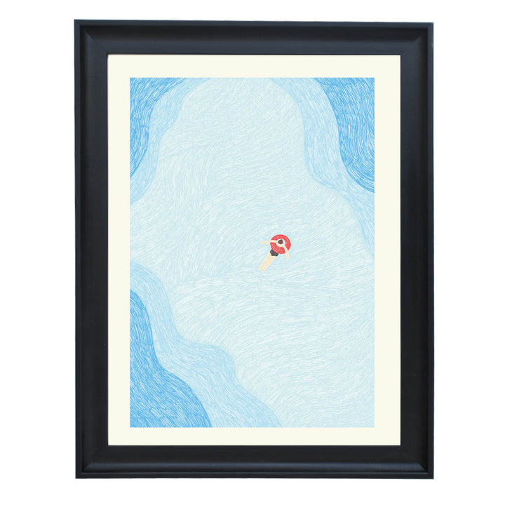 Serene Pool Drift Art Print