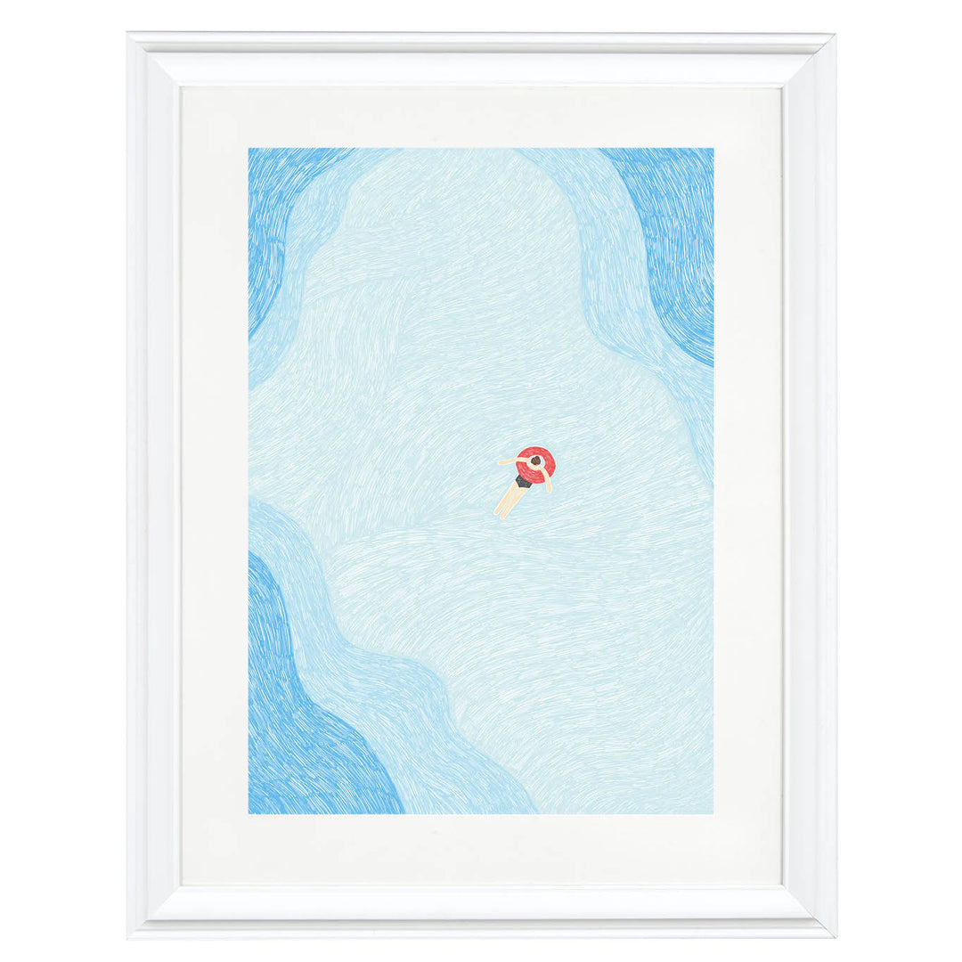 Serene Pool Drift Art Print