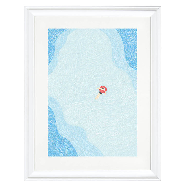 Serene Pool Drift Art Print