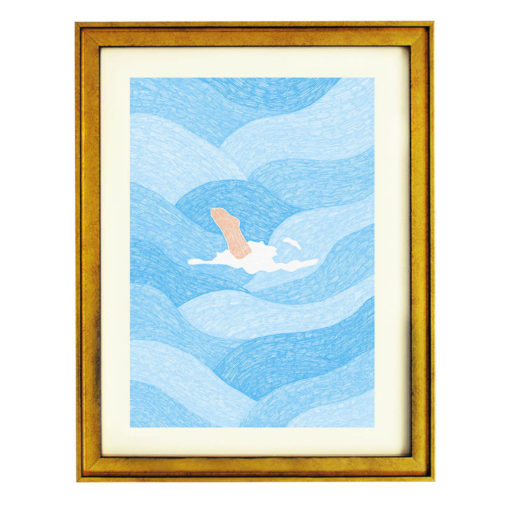 Wavebound Escape Art Print