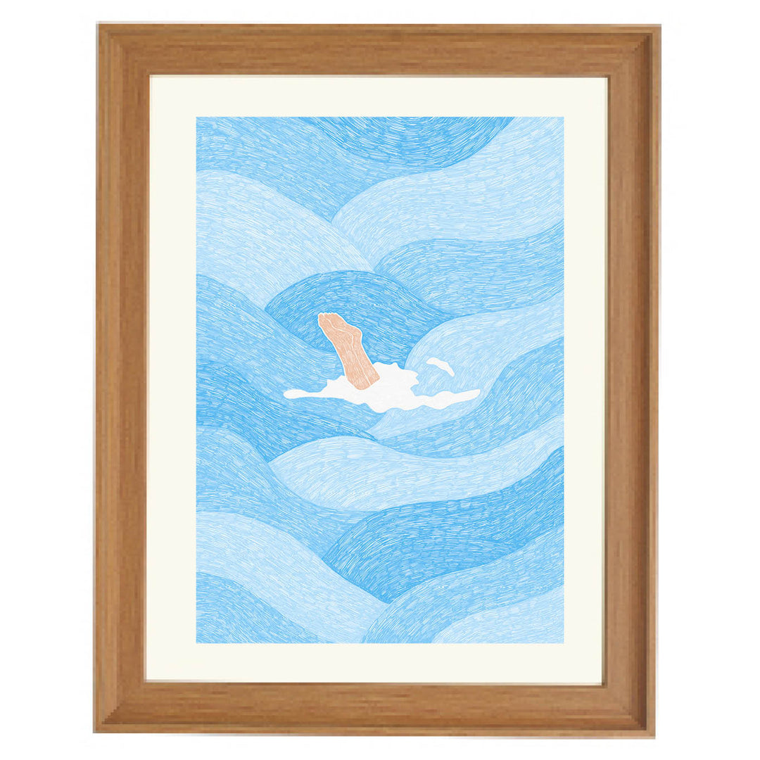 Wavebound Escape Art Print