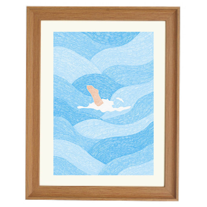 Wavebound Escape Art Print
