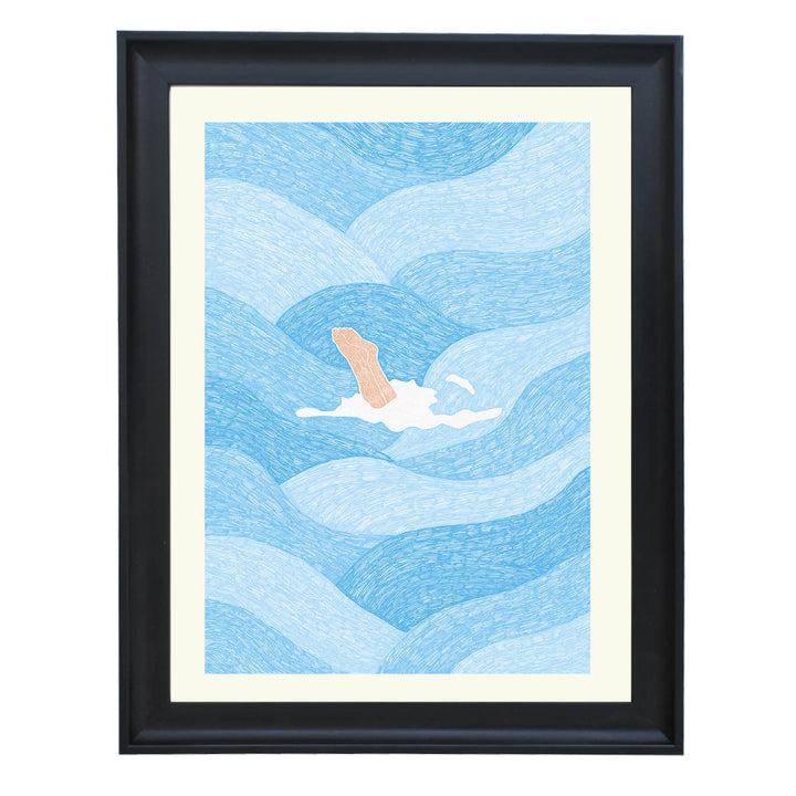 Wavebound Escape Art Print