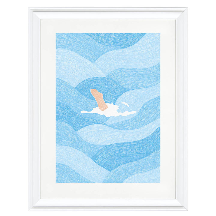 Wavebound Escape Art Print