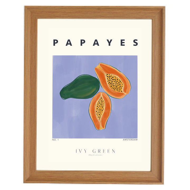 Papayes By Ivy Green Illustrations Art Print