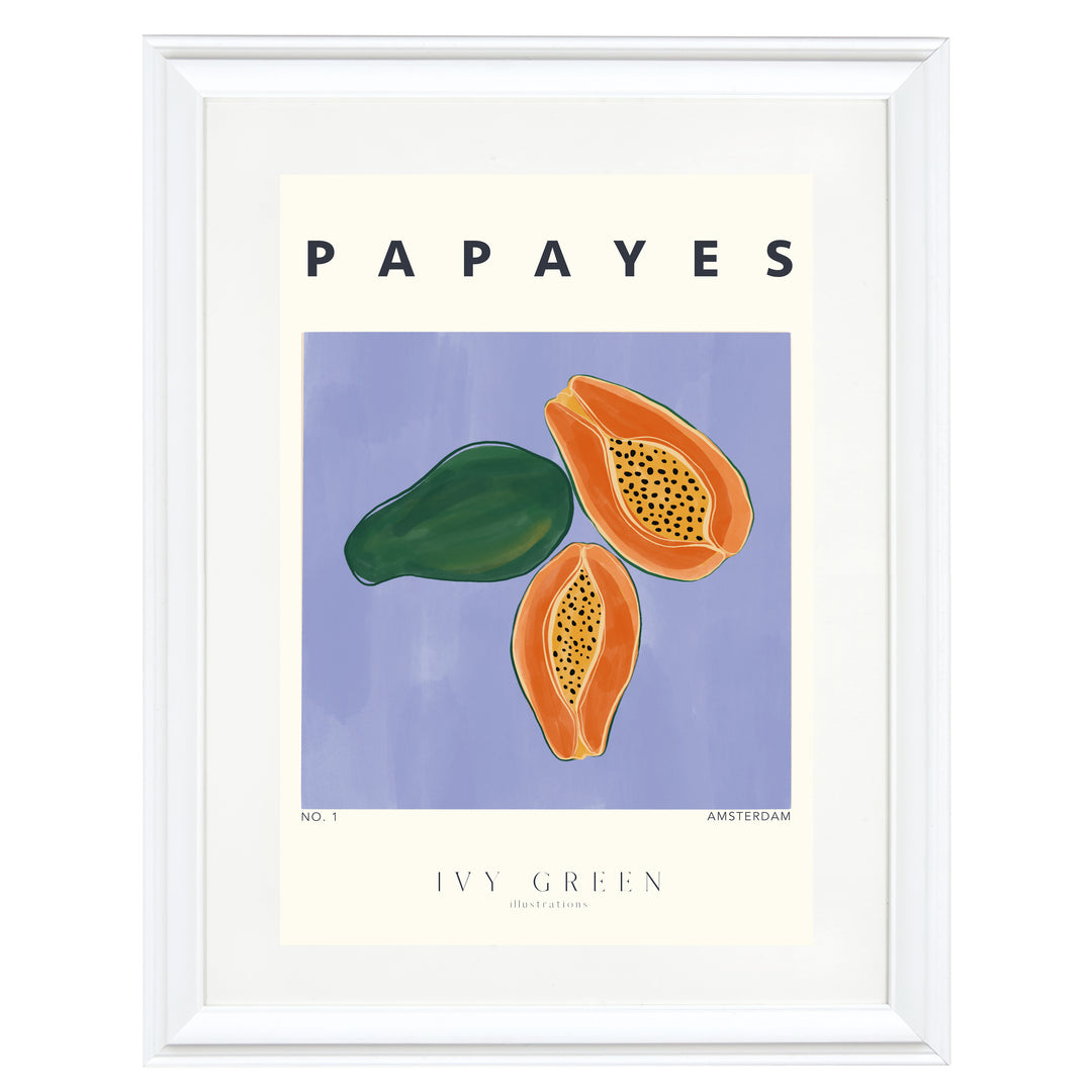 Papayes By Ivy Green Illustrations Art Print