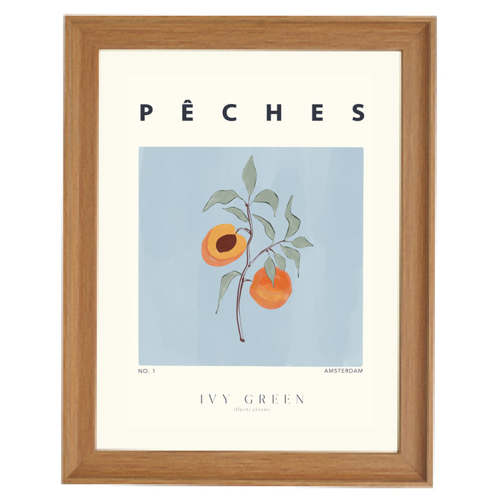 Peaches By Ivy Green Illustrations Art Print