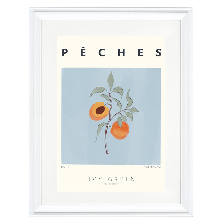 Peaches By Ivy Green Illustrations Art Print