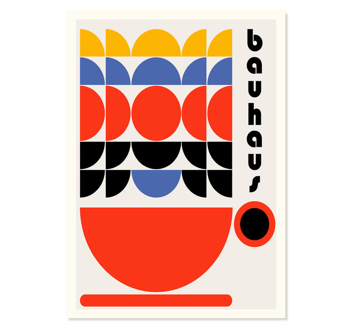 The Bauhaus Capuccino Art Print