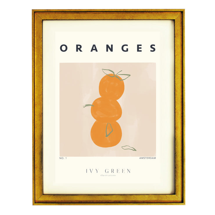 Oranges By Ivy Green Illustrations Art Print