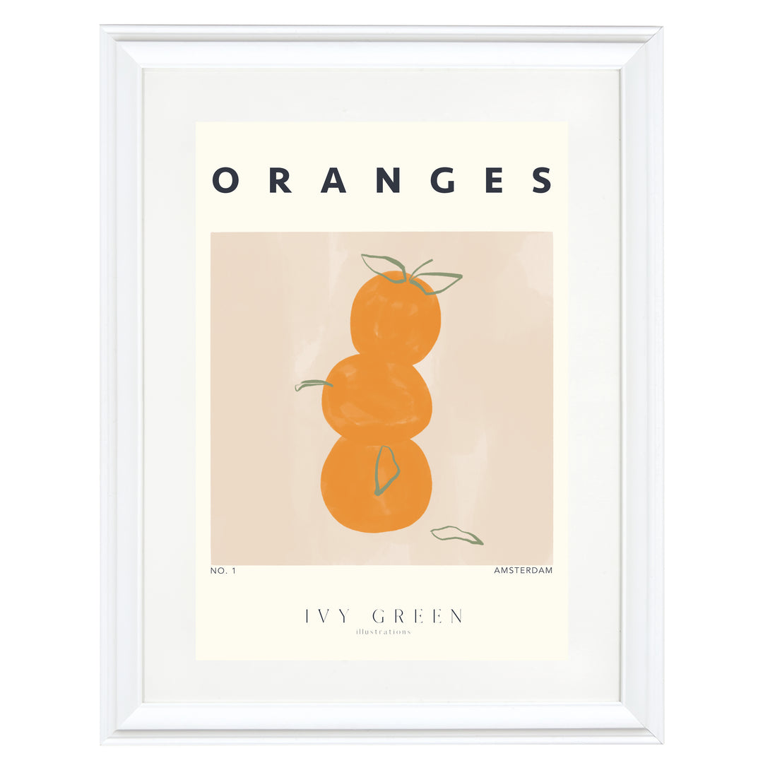 Oranges By Ivy Green Illustrations Art Print