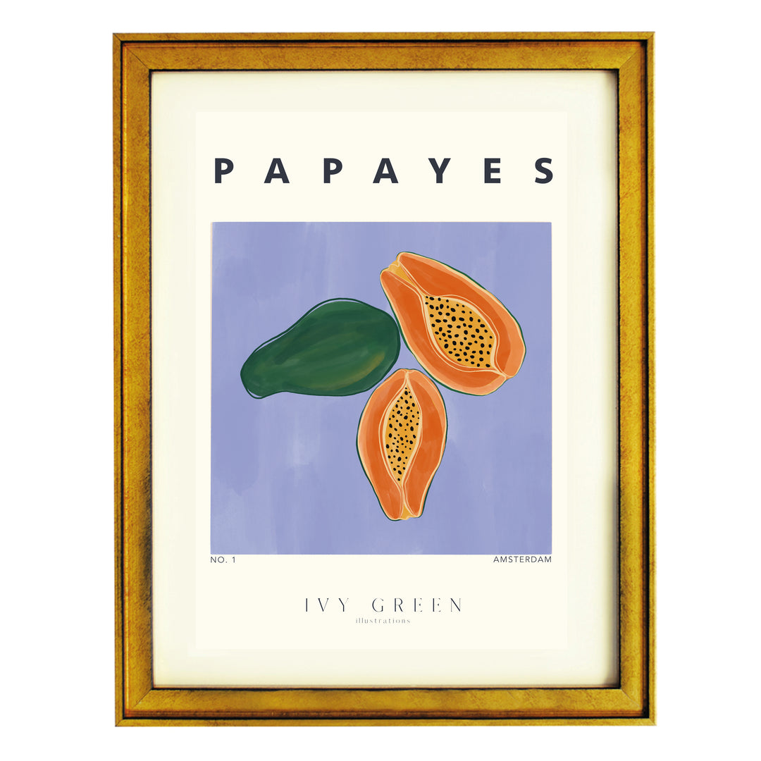 Papayes By Ivy Green Illustrations Art Print