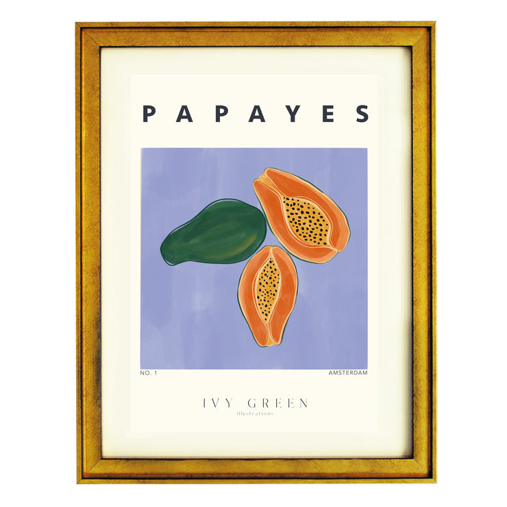 Papayes By Ivy Green Illustrations Art Print