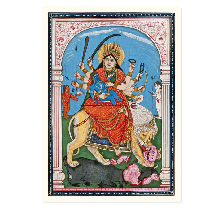 Durga's Battle Art Print